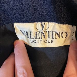 Vintage Valentino Navy Pencil Skirt